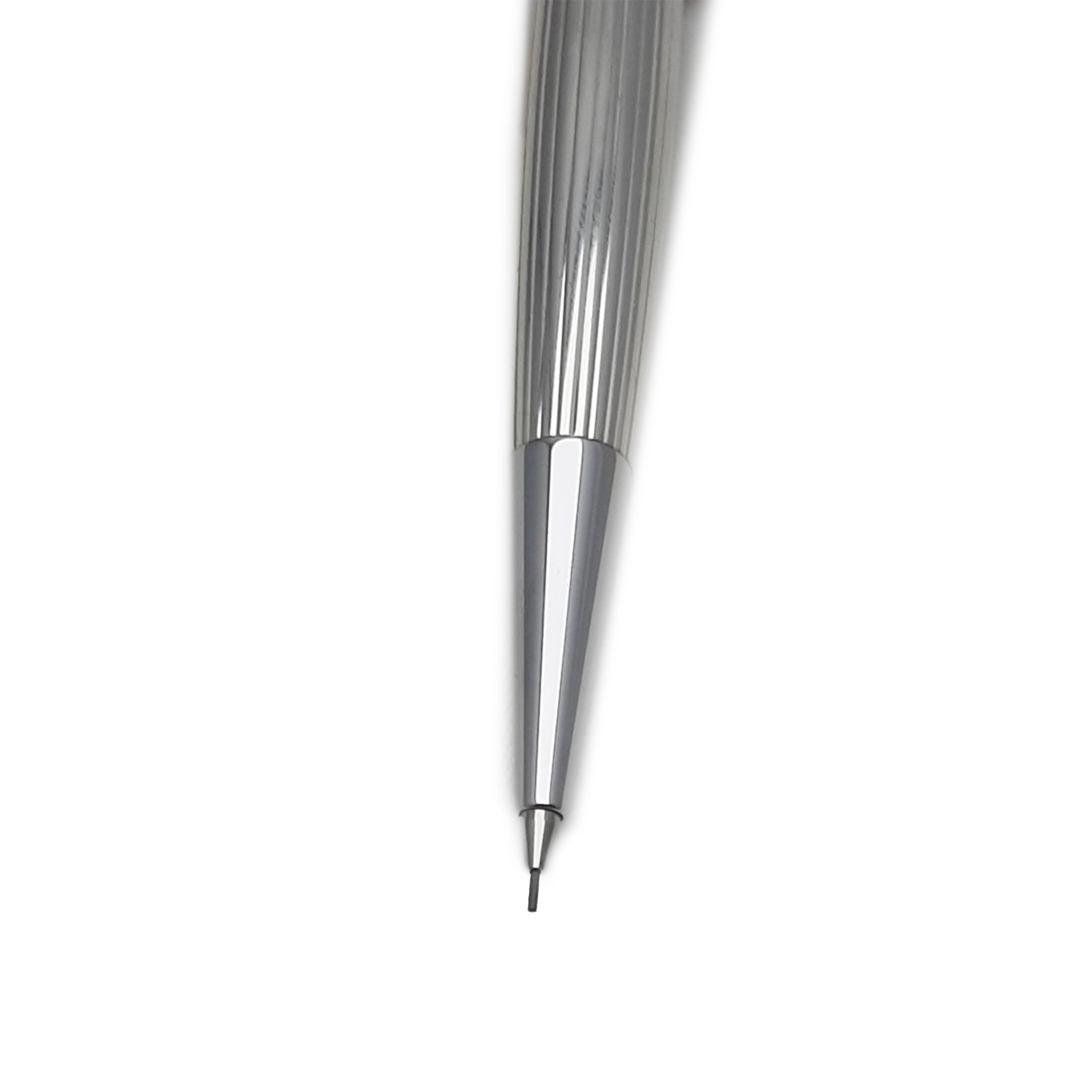 Generico Portamine in argento sterling 925/1000 finemente incise con decorazione guilloscè millerighe made in Germany confezione laccata in legno nero