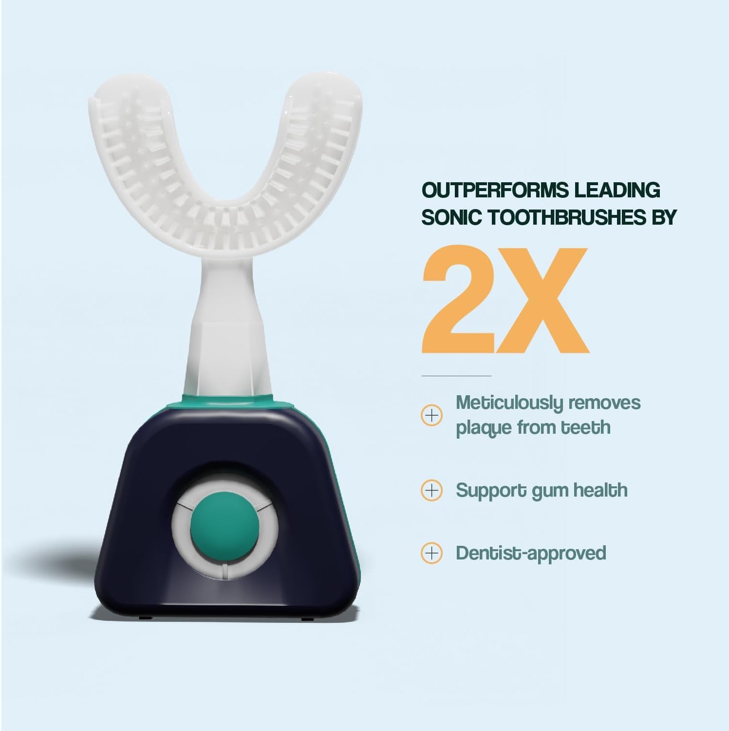 Y-Brush NylonStart 2024 - Electric Toothbrush - Y-Shaped Brush - Innovation Awards at CES, 3 Months Battery Life - NylonStart Adult Pack (12yo-99) - Clinically Proven