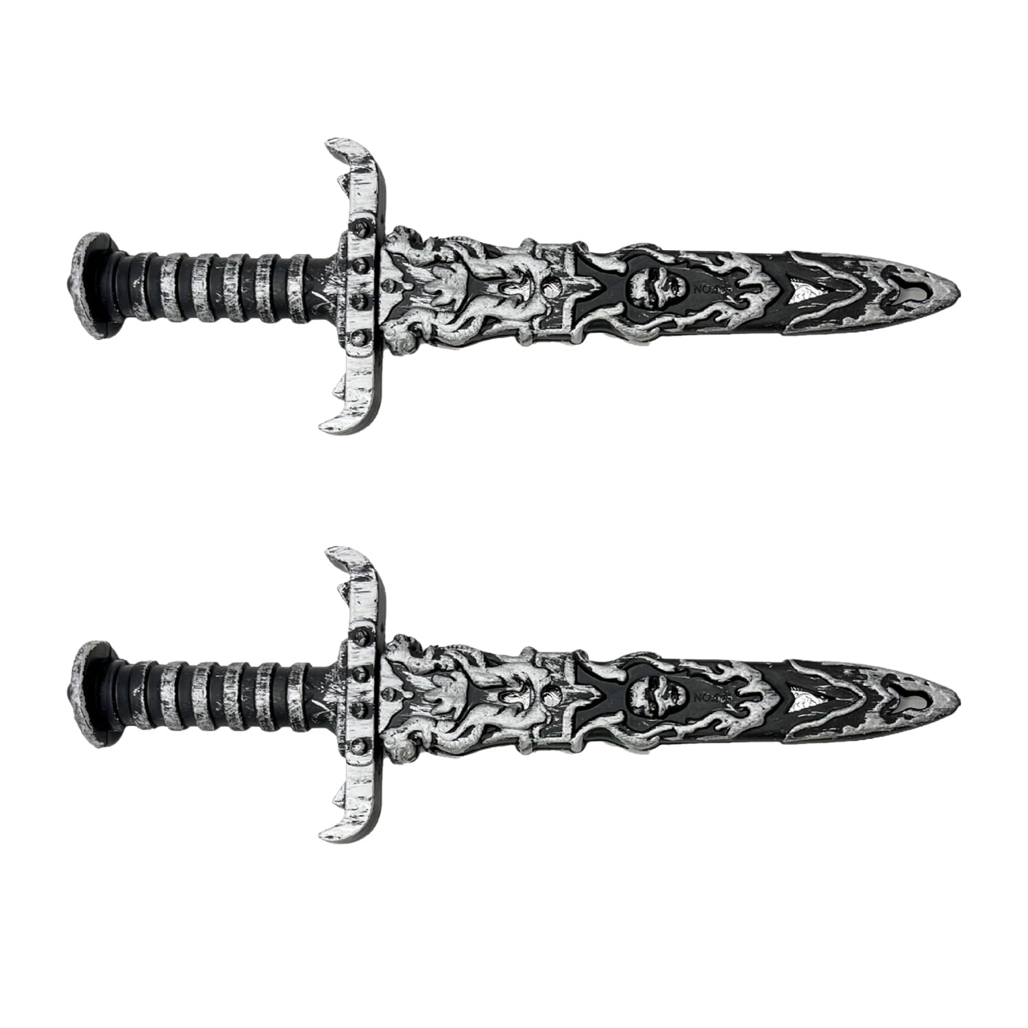 JUFYVO 2pcs Halloween Plastic Swords Toy Fake Sword Pirate Toy Cosplay Pirate Halloween Decorations Party Photo Prop for Halloween Supplies