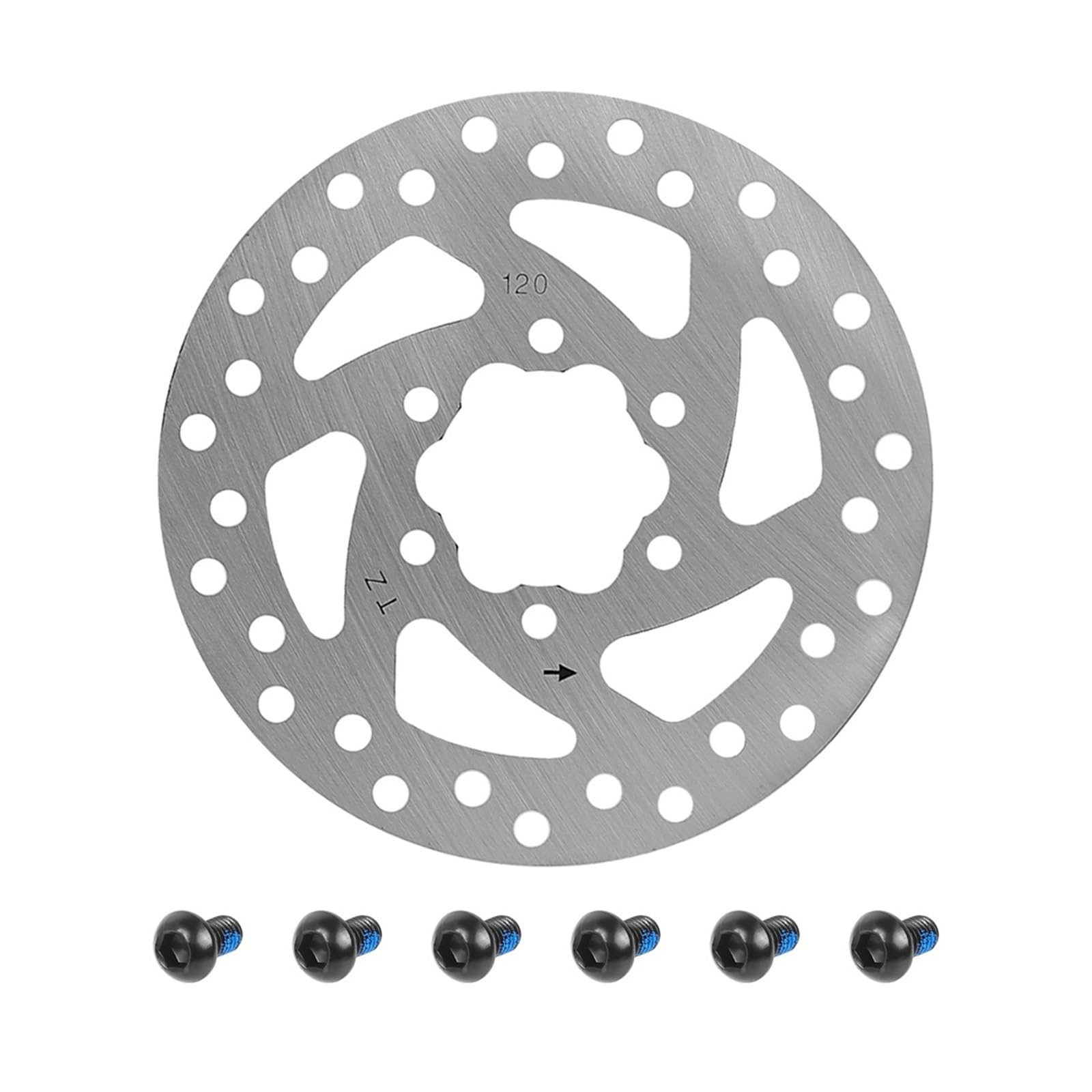 Disco Freno a Disco da 120 mm a 6 Fori Compatibile con Parti di Riparazione del Disco Freno for Scooter Elettrico Kugoo Kirin G2 PRO e Kaabo Mantis 8(5pcs)