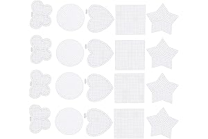 Versatile 50-Piece Plastic Needlepoint Canvas for Creative Cross Stitch Designs