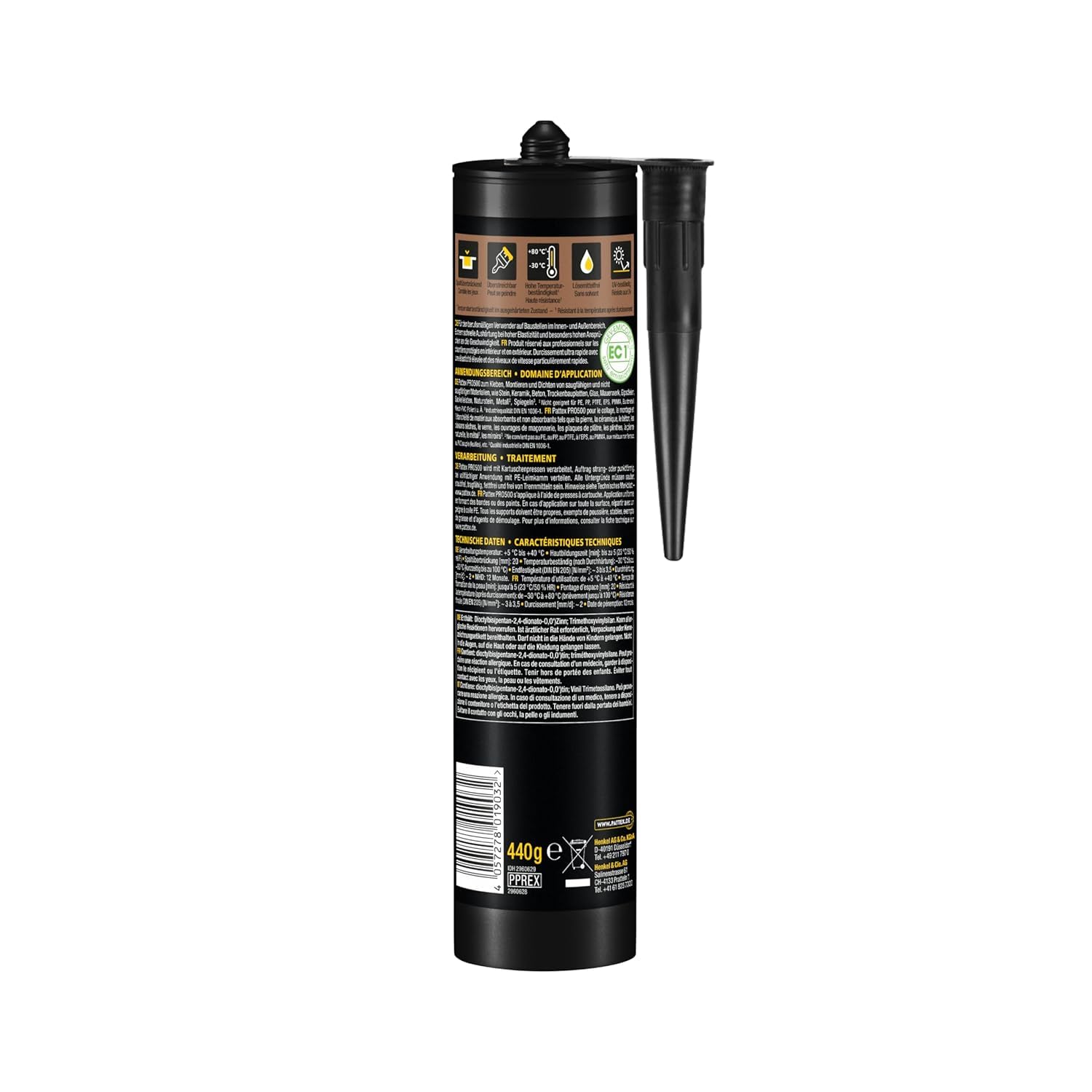 Pattex PRO 500 6er Set | Extra starker Montagekleber mit dauerhafter Verbindung – perfekt für schwere Objekte