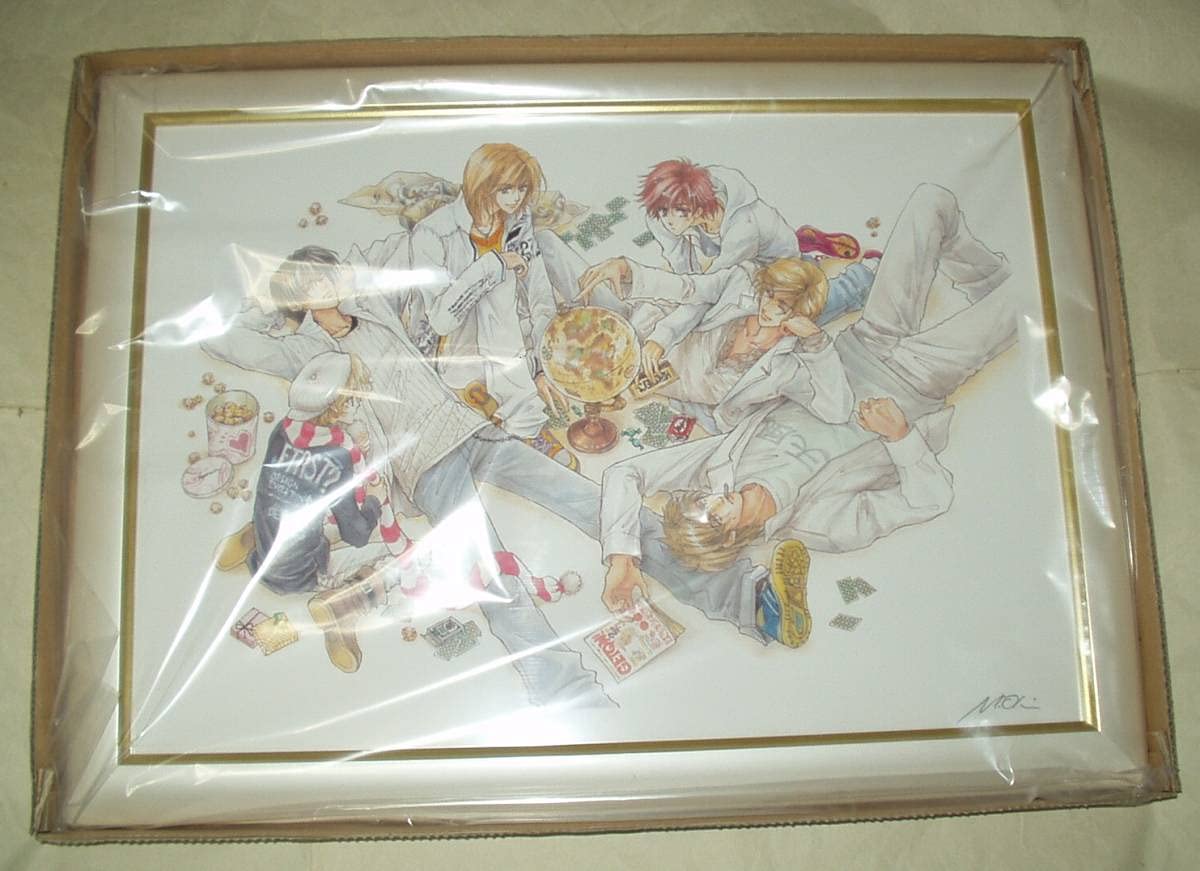 Amazon.co.jp: デミアン症候群 沖麻実也 直筆サイン入り 額装 複製原画