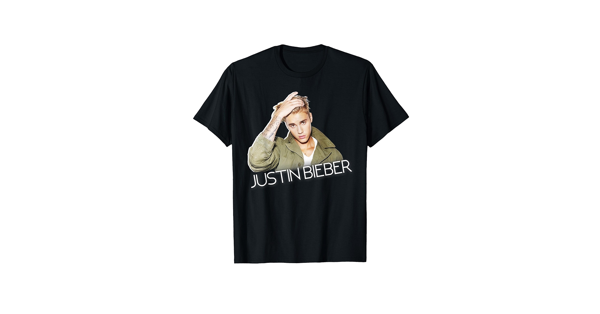Amazon.com: Justin Bieber Official Cut Out Jacket T-Shirt