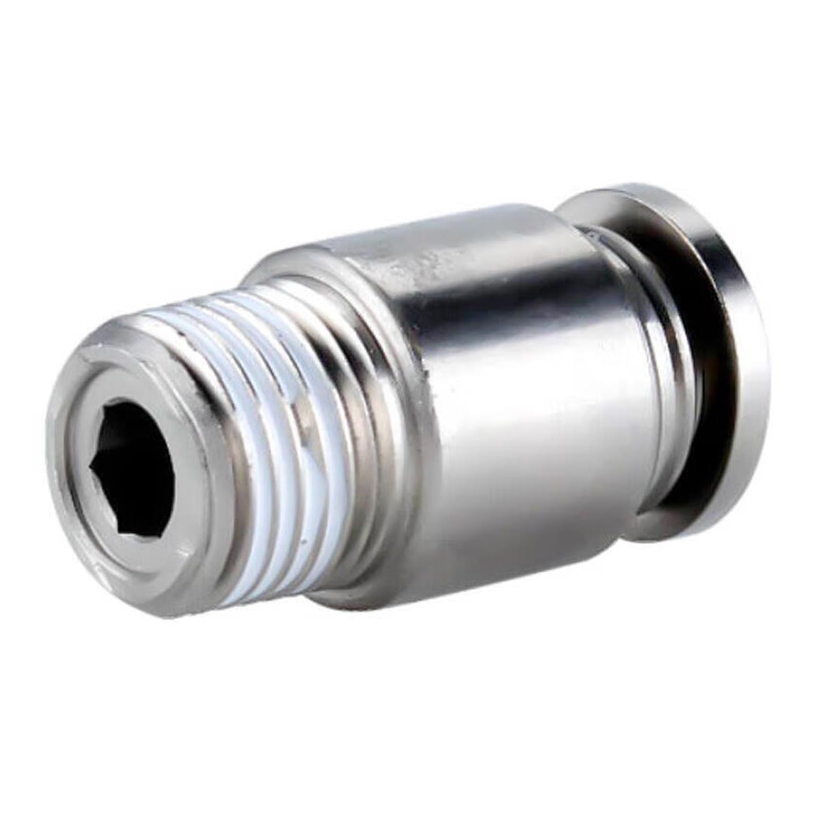 Raccord de tuyau droit filetage rond connecteur métallique BPOC6M5