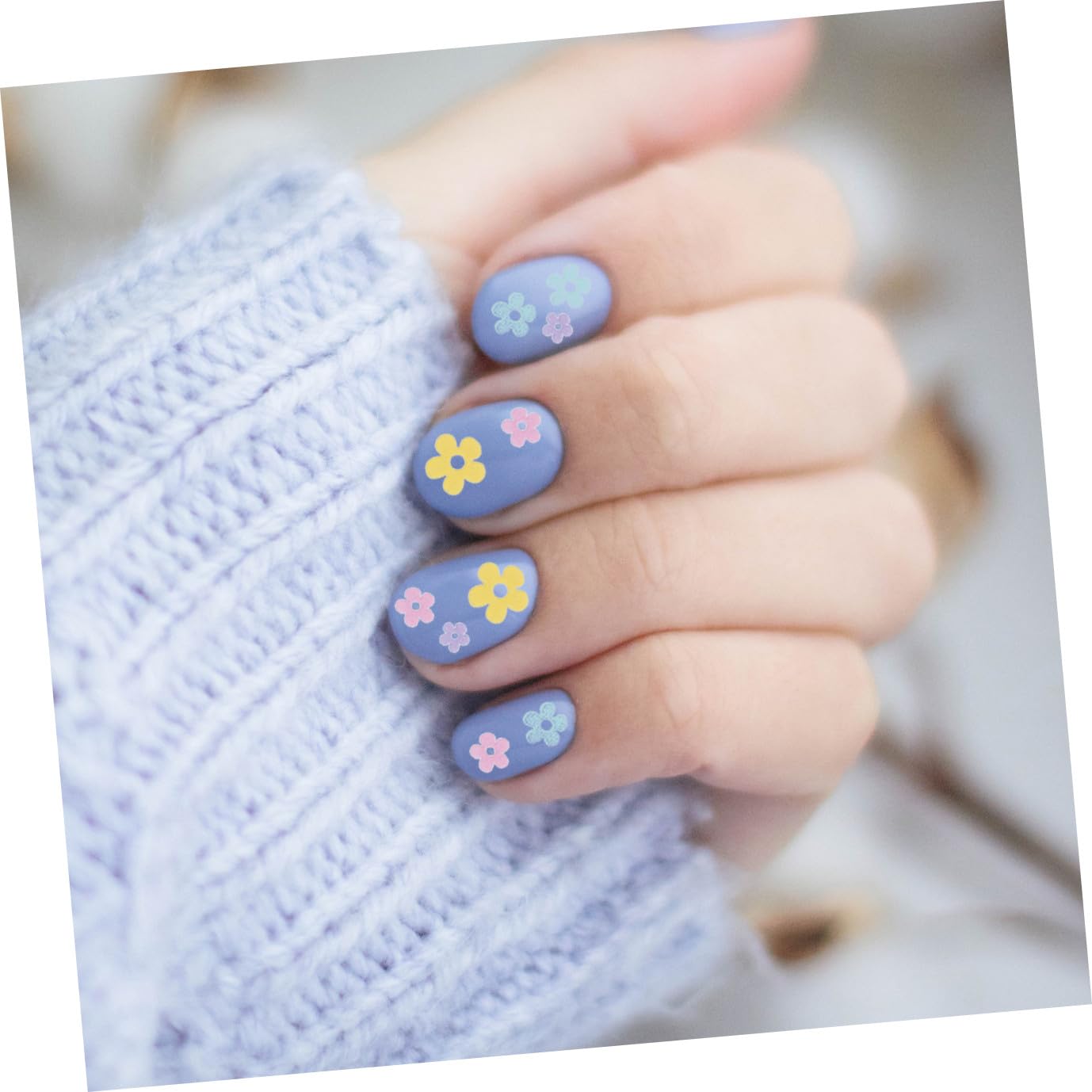 Didiseaon 5 Juegos Pegatina Adhesivos Para Uñas Nail Stickers Etiqueta Engomada Del Arte Del Clavo Diy Calcomanías De Flores Para Uñas Calcomanías Decorativas Para Uñas 6 Hojas * 5