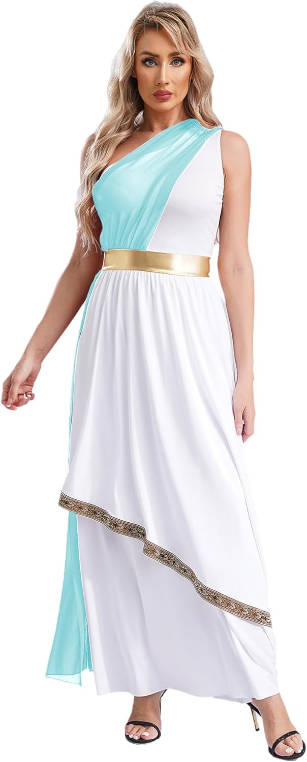 Oyolan Liturgical Praise Dance Worship Long Dress for Women Praise Dance Dresses Chiffon Overlay Tunic Dress