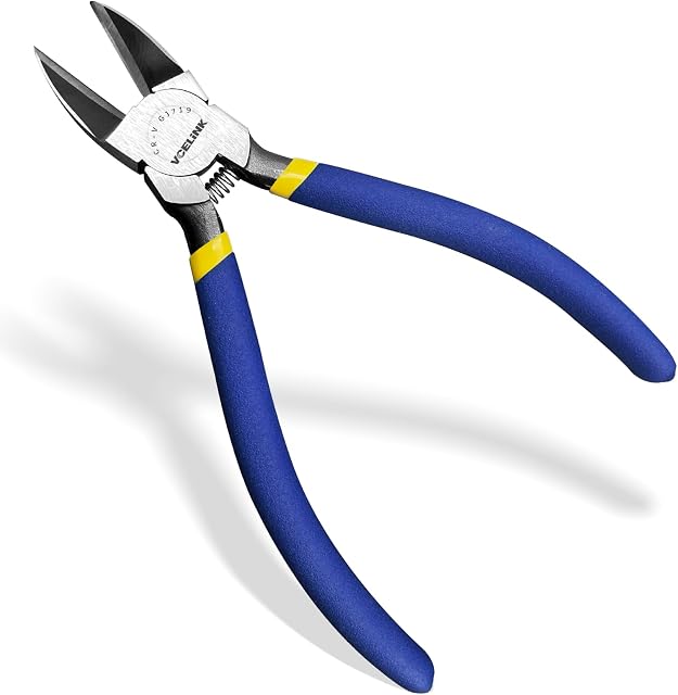 VCELINK Wire Cutters, 6 inch Flush Cutters, Small Side Cutters, Professional Wire Cutters for Crafting, Jewellery Making, Floral, DIY Model Making