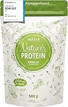 Nutri + Protein Shake Vanille 500 g - natürliches Proteinpulver ohne Süßungsmittel - 83,1% Eiweiß - pflanzliches Eiweißpulver vegan & glutenfrei