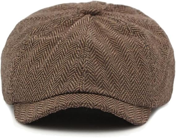 Mens Classic Newsboy Flat Cap Gatsby Ivy Cabbie Hat