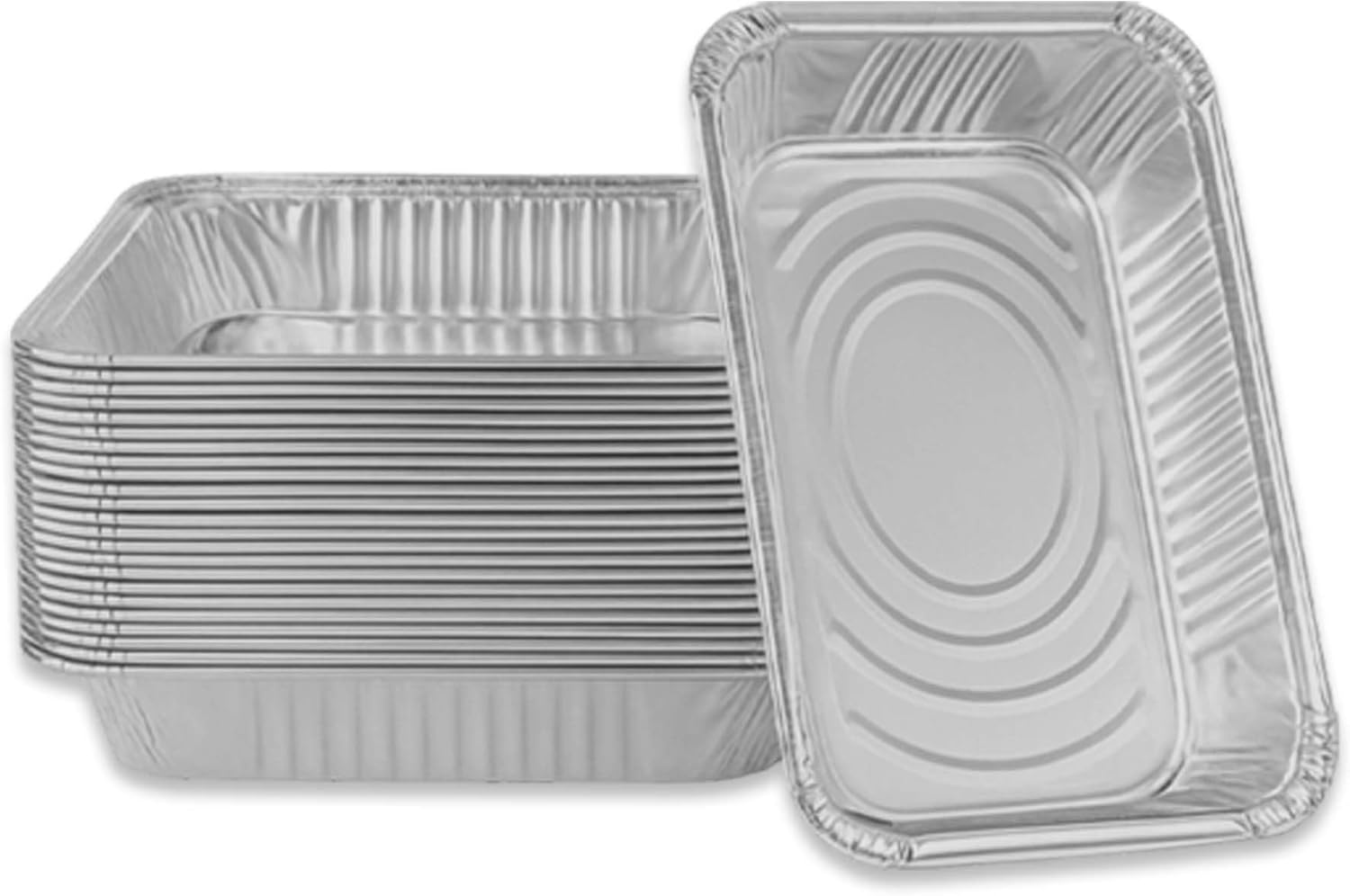 INFINITY EL 20.5" x 12.5" x 2.5" Disposable Aluminum Pans (Full Size-Medium/10 Pack) - Aluminum Serving Tray for Catering, Baking & Meal Prep - Heavy Duty Aluminum Foil Pans