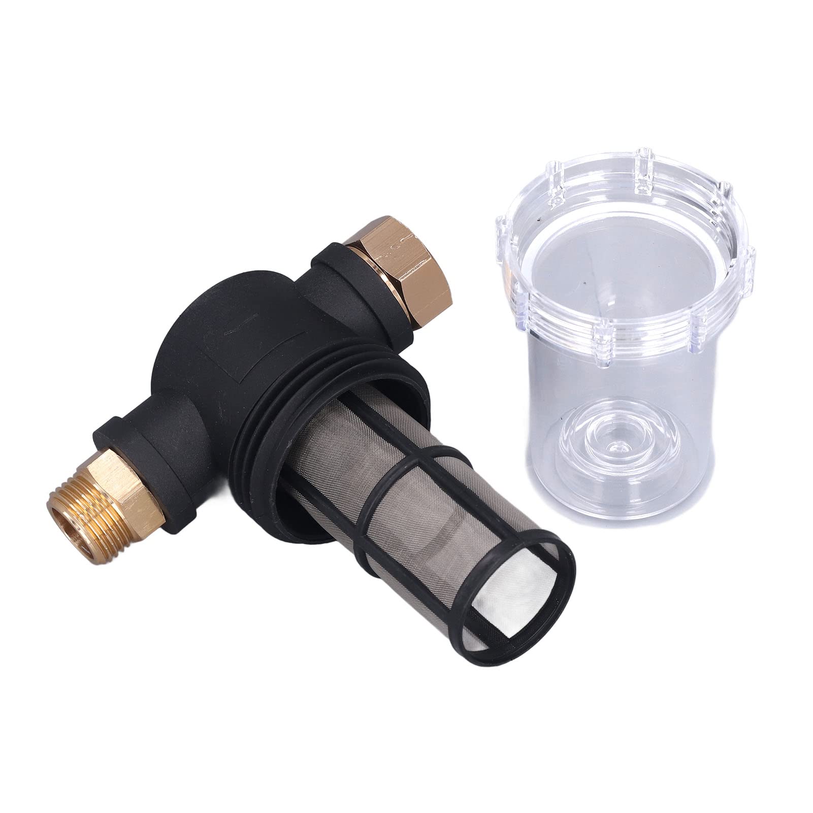 Filtre de Tuyau D'arrosage pour Entrée D'eau de Nettoyeur Haute Pression, Filtre de Tuyau D'arrosage Filtre de Pipeline de 3/4" Filtre à Eau de Sédiment Filtre de Pompe à Eau pour Irrigation de Jardin