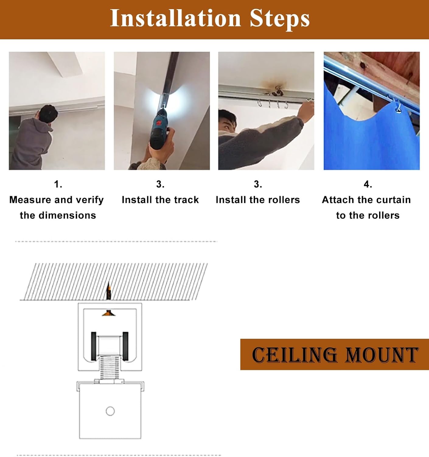 Clear Garage Door Curtain with Grommet and Track, Large Space Divider for Commercial and Home Use, Panel Separator for Easy Installation