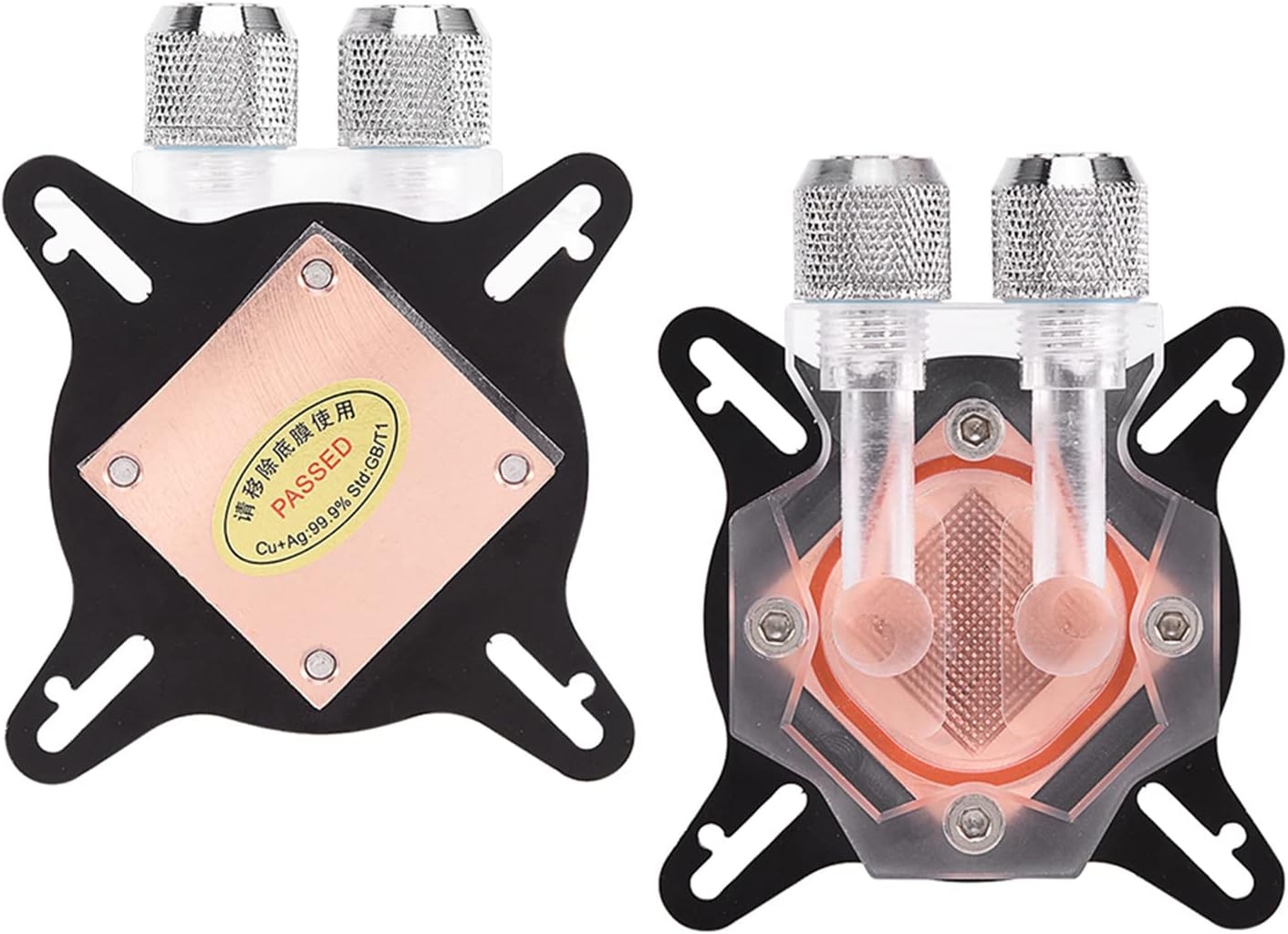 Universal GPU Water Cooling Block, High Performance Liquid Cooler with Copper Base