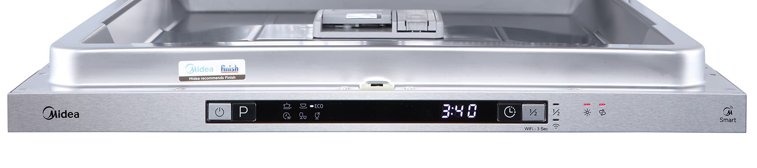 Midea SV 2.60 wi Geschirrspüler Vollintegriert 60cm 13 Maßgedecke LED Display Leise Vollwasserschutz