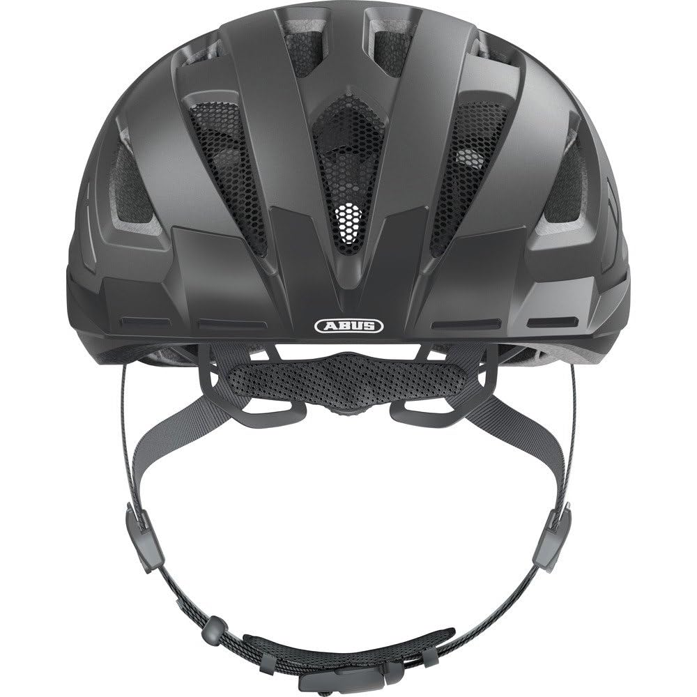ABUS Urban-I 3.0 MIPS city helmet - casco da bici con protezione dagli impatti, luce posteriore, visiera e chiusura magnetica - per uomo e donna