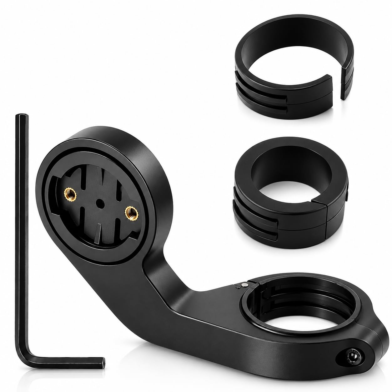 CanQuanSWZX Out Front Bike Mount, Compatible with 530 540 520 510 500 200 130 20 25 800 810 820 830 810 1000 1040 1030, GPS Bike Computer Mount Adapter Handlebar Fit for 25.4mm and 31.8mm Bars