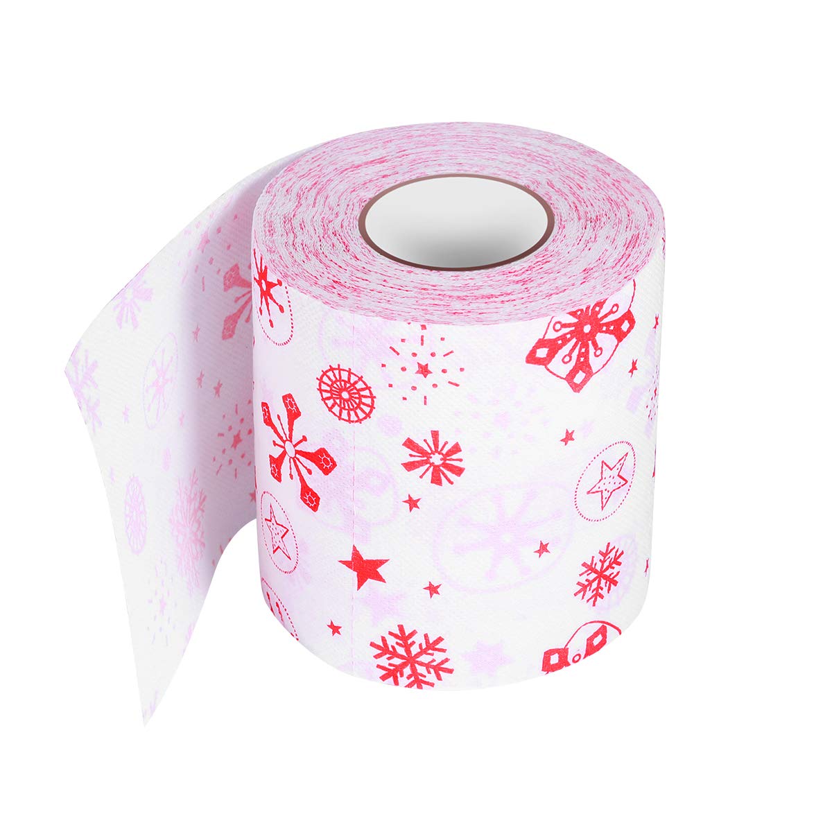 VORCOOL Printed Toilet Paper Roll Creative Tissue Party Gift Merry Christmas Roll Paper for Wedding Party Home Decoration