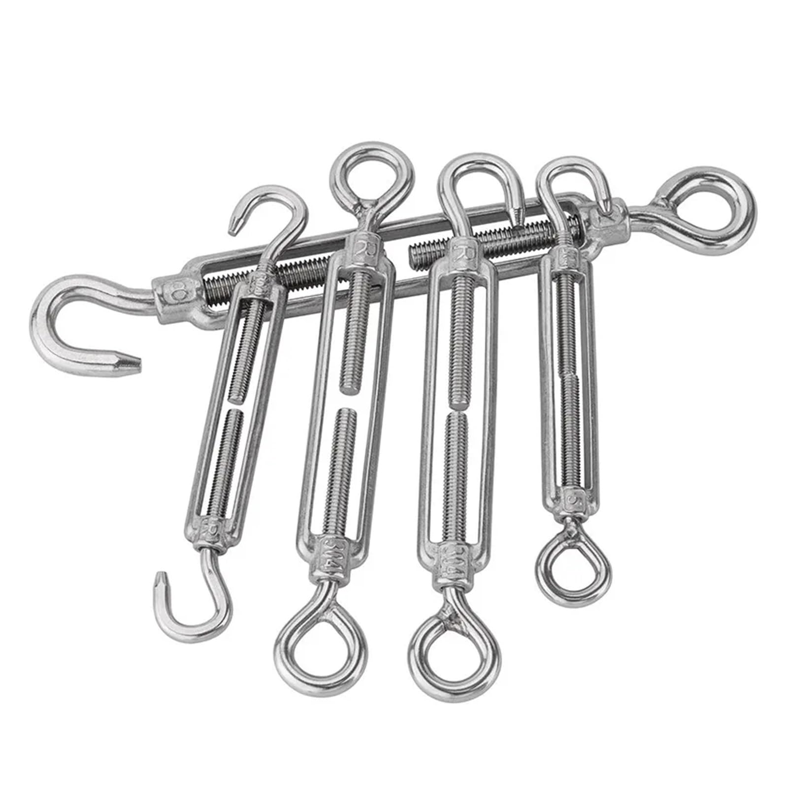 304 Edelstahl Spannschlösser Haken und Ösenschrauben Typ OC Typ Rigging Sailling Drahtseil Spannvorrichtung(M27 1PC)