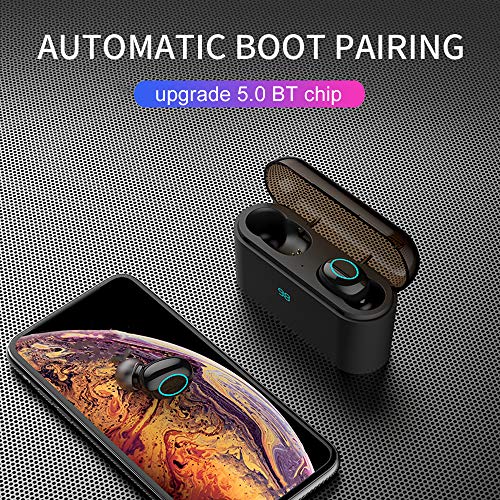 Andoer HBQ-Q32 Tela digital TWS BT 5.0 Fone de ouvido sem fio Fone de ouvido esportivo viva-voz Fone