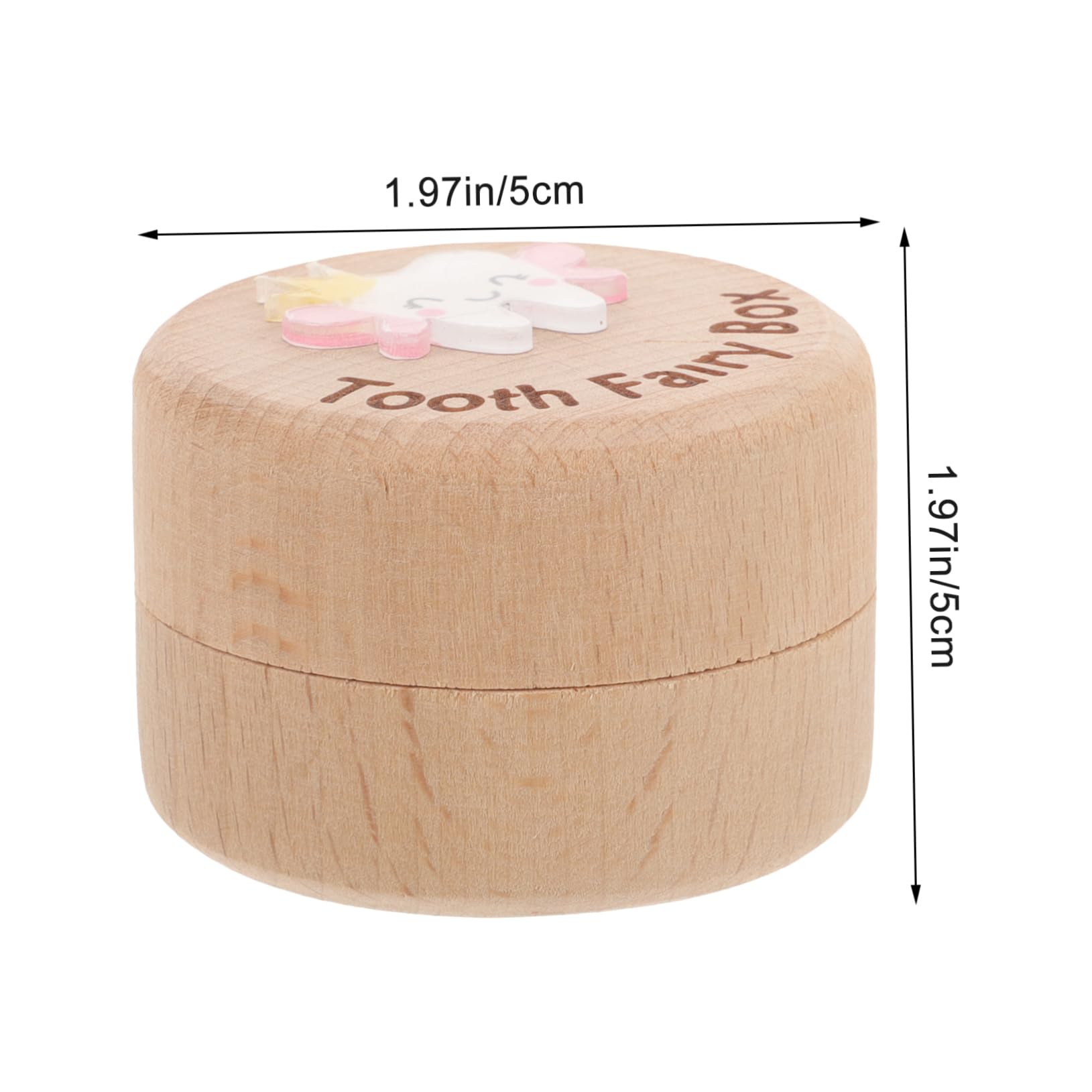 ERINGOGO Unique Boys and Girls Tooth Holder Decorative Baby Teeth Box Fetal Hair Case for Christmas Present