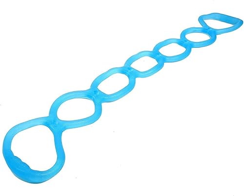 Miniatura 1 de Banda de ejercicio elástica de 7 anillos, banda de resistencia elástica de silicona portátil para pilates, correa de estiramiento de yoga, cinturón