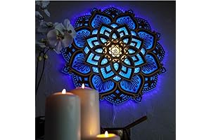 USB-Powered Mandala Atmosphere LED Light Wall Art