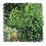 FOSZMAC Artificial Plant Wall Panels, 40'x 40' Greenery Boxwood Panels with UV Protection, Faux Grass Ivy Privacy Screen Fence, Grass Wall Backdrop for Indoor Outdoor Garden Backyard Decor
