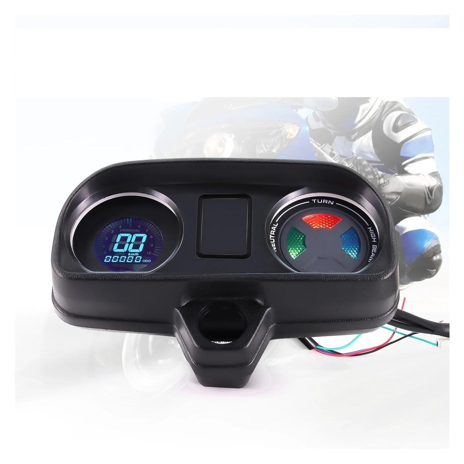 Contagiri contachilometri Tachimetro Universale A LED Misuratore Di Livello Carburante Strumento Per Moto Contachilometri Digitale Cruscotto La Maggior Parte Del Pannello Per Moto 12V