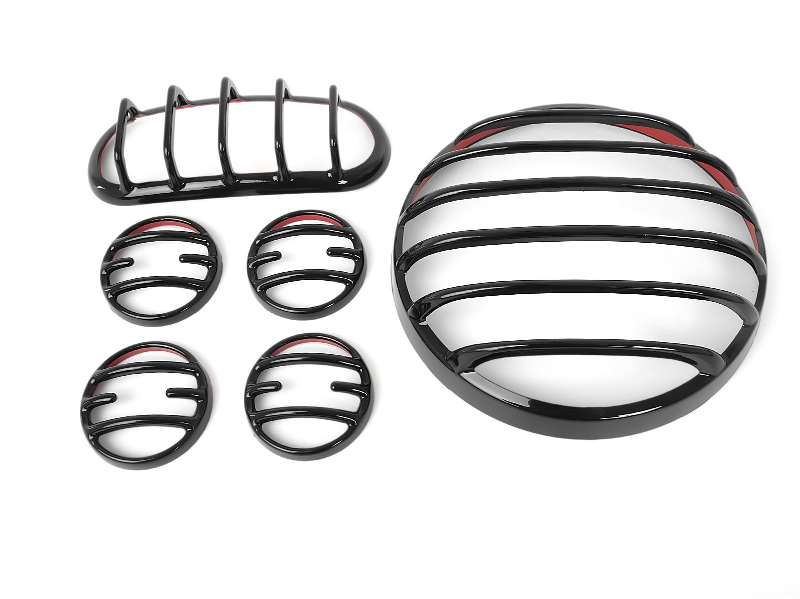 Pour Honda Rebel CMX 250 300 500 1100 Accessoires 2019-2024 Feu arrière Couvercle de clignotant avant arrière Protection de clignotant avant arrière Protection de feu de frein (noir)