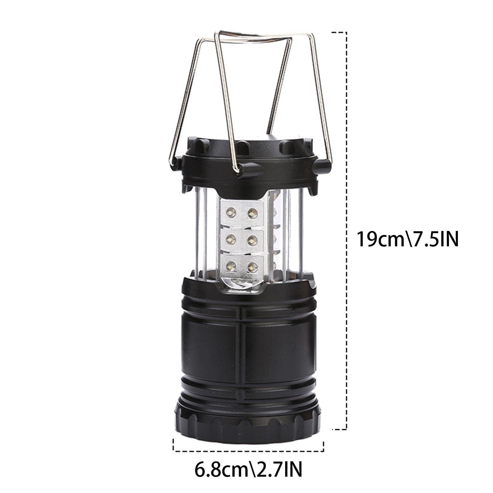 [Paquete de 4] Iluminación de emergencia para cortes de energía | Luz de camping alimentada por pilas | Linterna LED de camping luces de emergencia para el hogar | Lámpara impermeable que funciona con