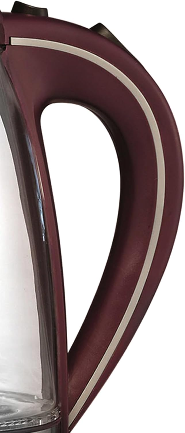 Brentwood KT-1900PR Cordless Electric Kettle Kettle,Glass 1.7L,Purple
