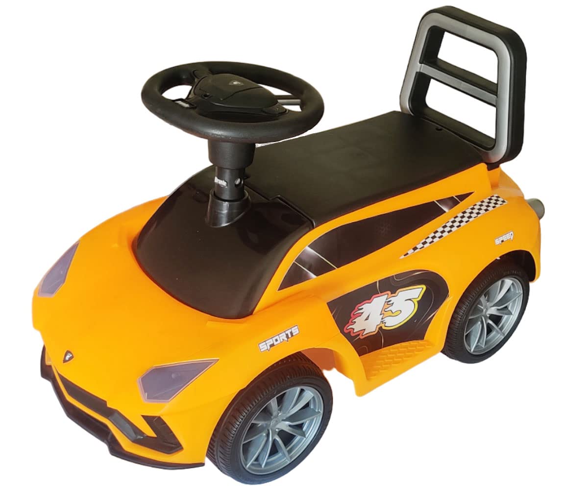 Brunte Ride-On Car for Kids | Music & Horn Steering, Push Car with Backrest, Safety Guard, Storage & Big Wheels | Ages 1-3 | Up to 75 Kgs | Fun and Safe Ride-On Toy (B0BZC9DNH5) Amazon Price History, Amazon Price Tracker