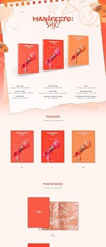 Miniatura 2 de ENHYPEN MANIFESTO  DAY 1 3rd Mini Album 3 Version SET CD+1p Folding Poster+PhotoBook+2p PhotoCard+1p PostCard+1p Message Card+1ea Can Badge+1ea