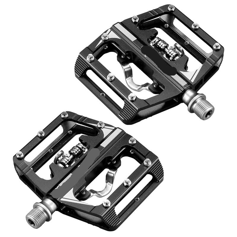 Pédales de vélo M215 robustes en aluminium double fonction
