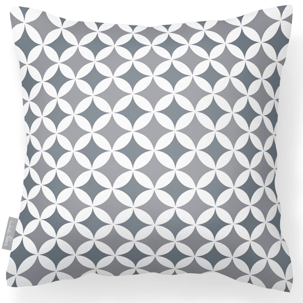 Izabela Peters Bahia - Grey & Grey Outdoor Cushions Waterproof, 43 Cm, Filled, Garden & Chair Cushions