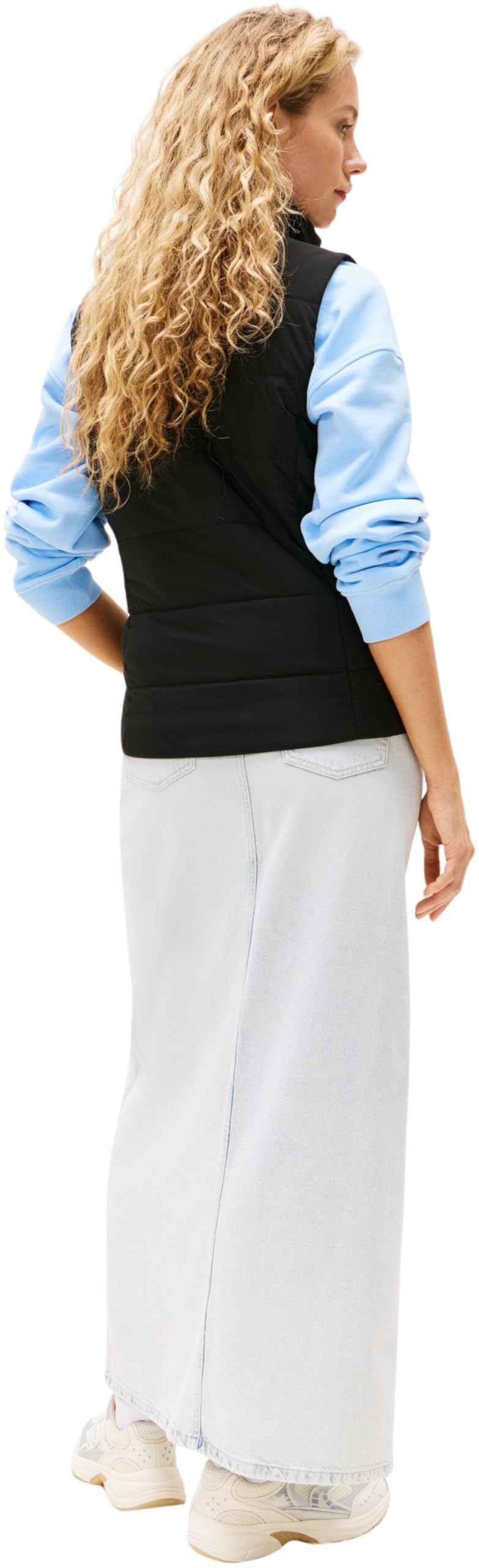Tommy Jeans Chaleco acolchado Mujer Padded con cuello alto
