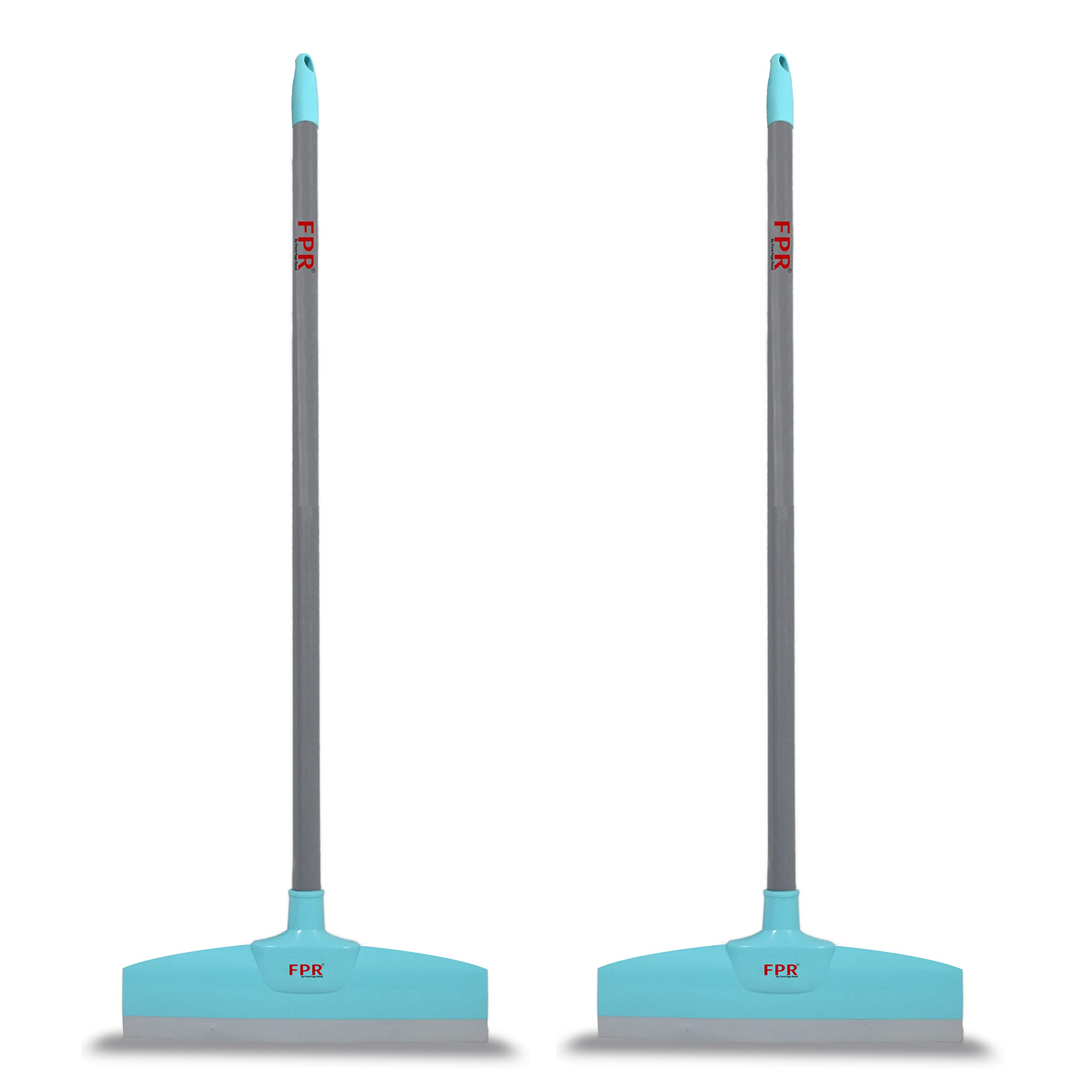 FPR Pack of 2 Medium Bathroom Floor Wiper Squeegees with Sharp Edge Rubber Blade for Floor Cleaning Home, Kitchen, Washroom (2Pc, Aqua Green, Size : 38inchx12inch) F126M (B0B7S7YG16) Amazon Price History, Amazon Price Tracker