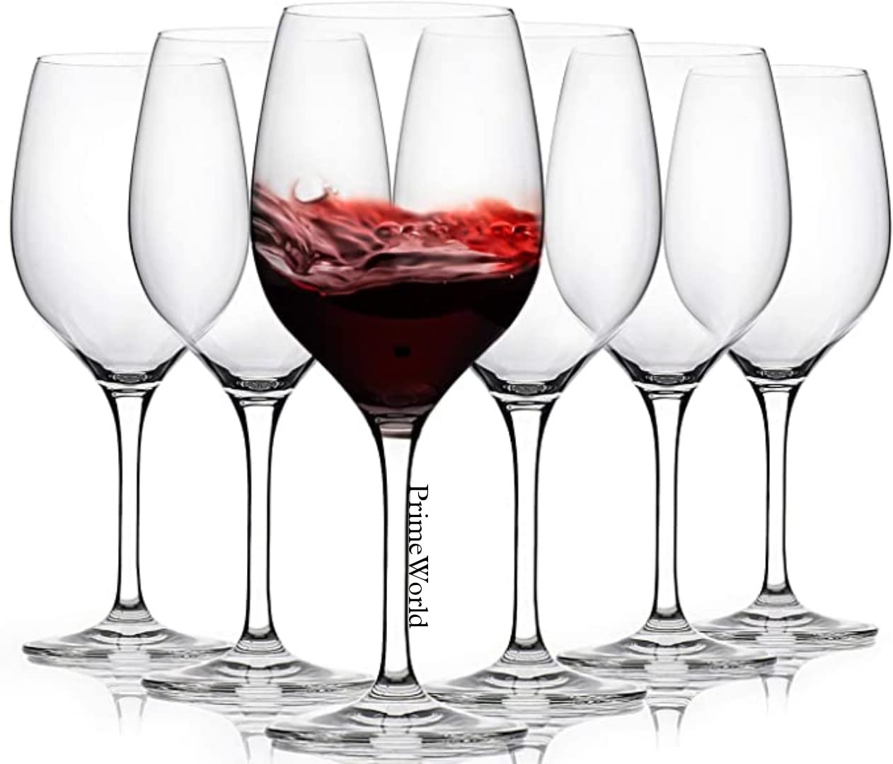 Allegra Wine Glasses Set - 4 Crystal Clear Glasses -11