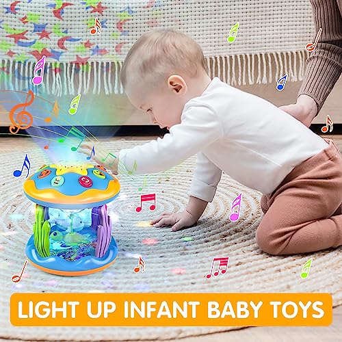Letapapa LE-HYGT-08 Baby Toys 6 To 12 Months, 4 In 1 Musical Rotating Projector, Tummy Time Light Up Infant Toys thumb #4
