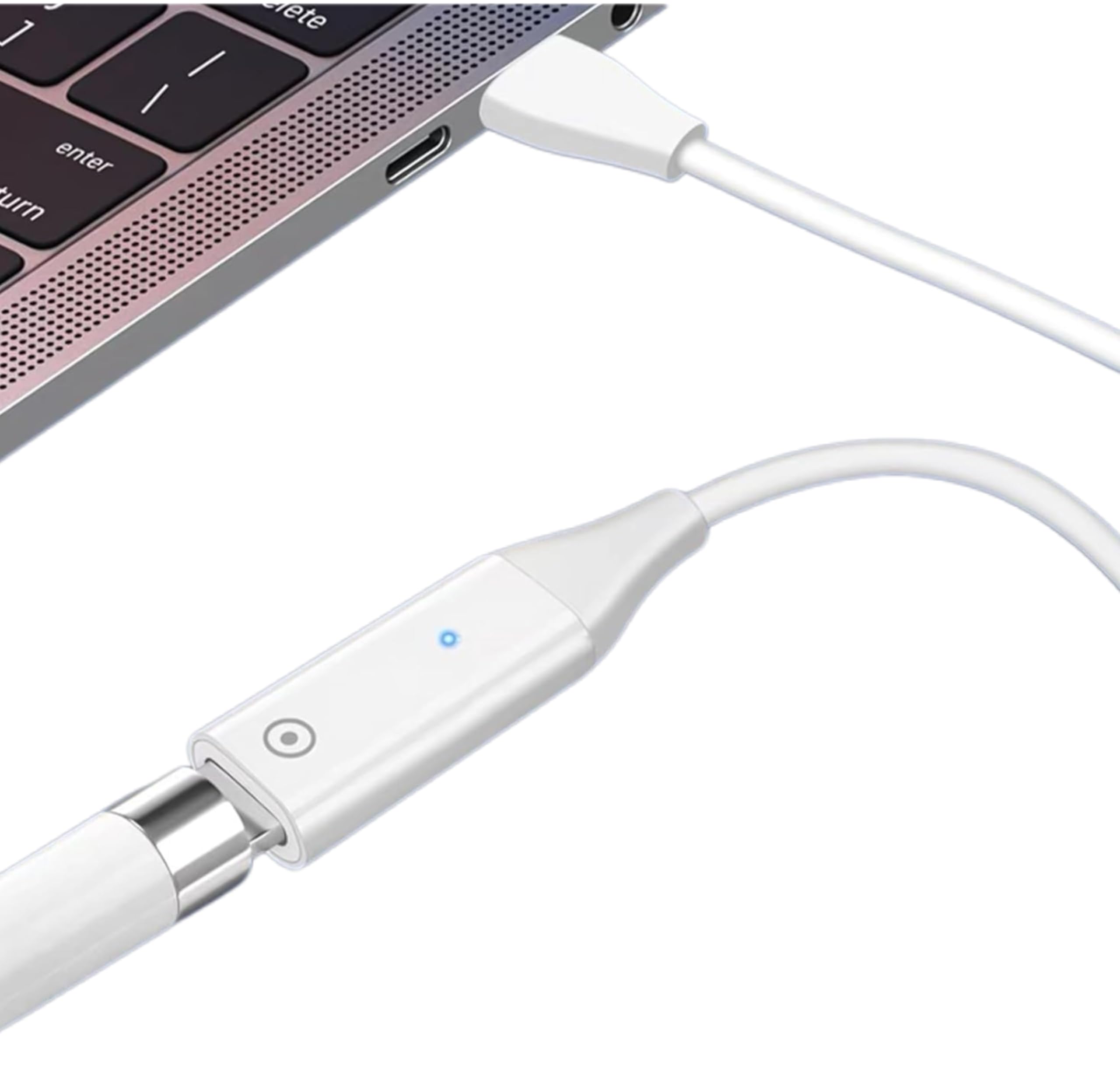 Kabel do ładowania Apple Pencil | Adapter ładowarki USB-C kompatybilny z Apple Pencil pierwszej generacji | 1 metr | tylko do ładowania
