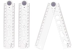 HARFINGTON 3pcs Collapsible Rulers 30cm