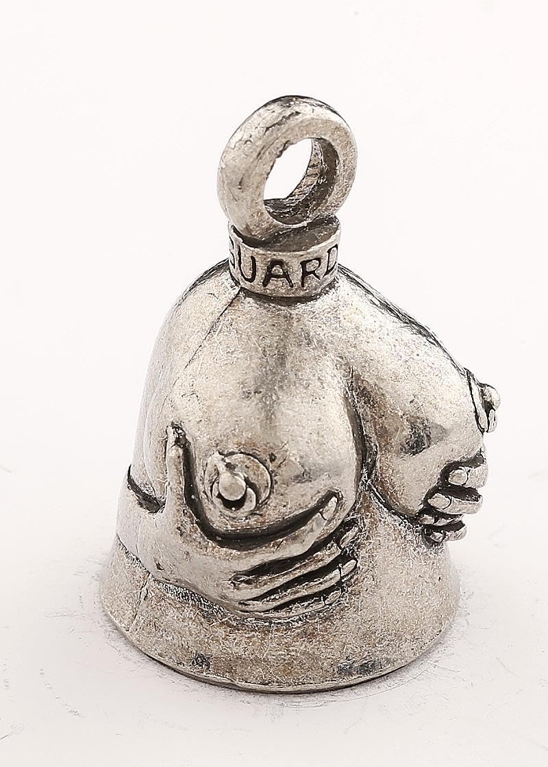 Guardian Bell "Handful Good Luck Bells w/Keyring & Black Velvet Gift Bag | Motorcycle Bell | Good Luck Gift to Friends/Family | Lead-Free Pewter Bike Bell | Made in The USA