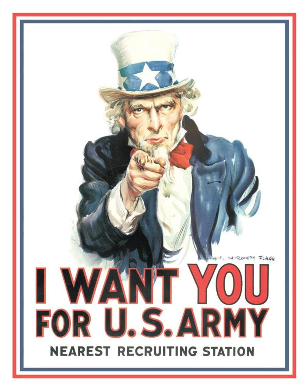Desperate Enterprises Uncle Sam I Want You for U.S. Army Tin Sign