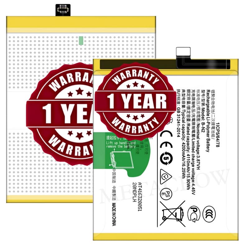 Image of Original B-N2 Battery Compatible for Vivo X50 (2004) | X50 5G (2005, V2001A) - (4200mAh) - 1 Year Warranty JK1