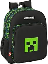 MINECRAFT TNT - Mochila Escolar Niño, Mochila Infantil, Adaptable a Carro, Ideal para Niños en Edad Escolar, Cómoda y Versátil, Calidad y Resistencia, 32x12x38 cm