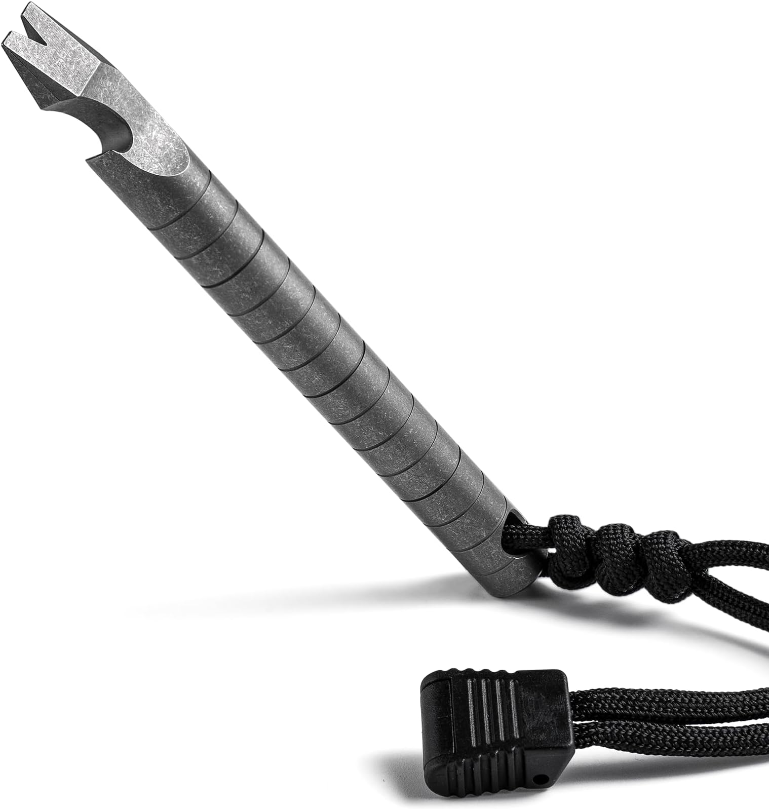 Titanium Multi-Tool Bar, EDC Pliver, Small Tool, Bottle Opener, Screwdriver Ruler, Pocket Tool, Everyday Portable (Gray, Large)