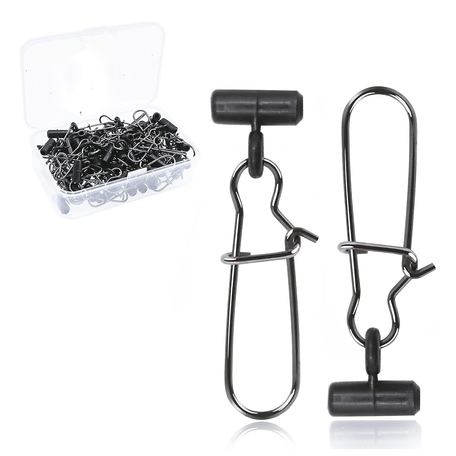 YOTO Sinker Slide for Fishing 30/60pcs Fishing Slide Weight Slides Fishing Line Connector Fishing Accessories