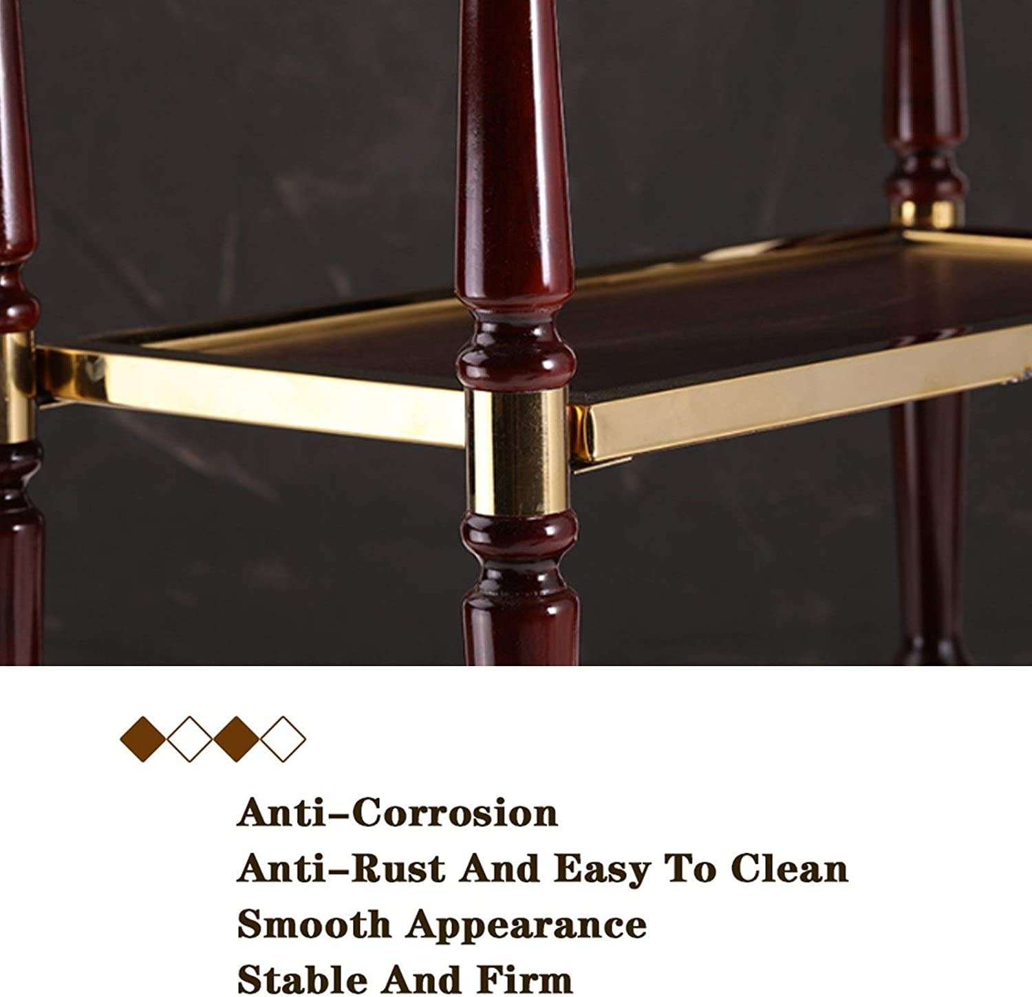 Elegante carrito de servicio de bar para el hogar y el negocio, carrito multifuncional Troly Egant k para restaurantes, sala de estar y pantalla lateral fácil de montar
