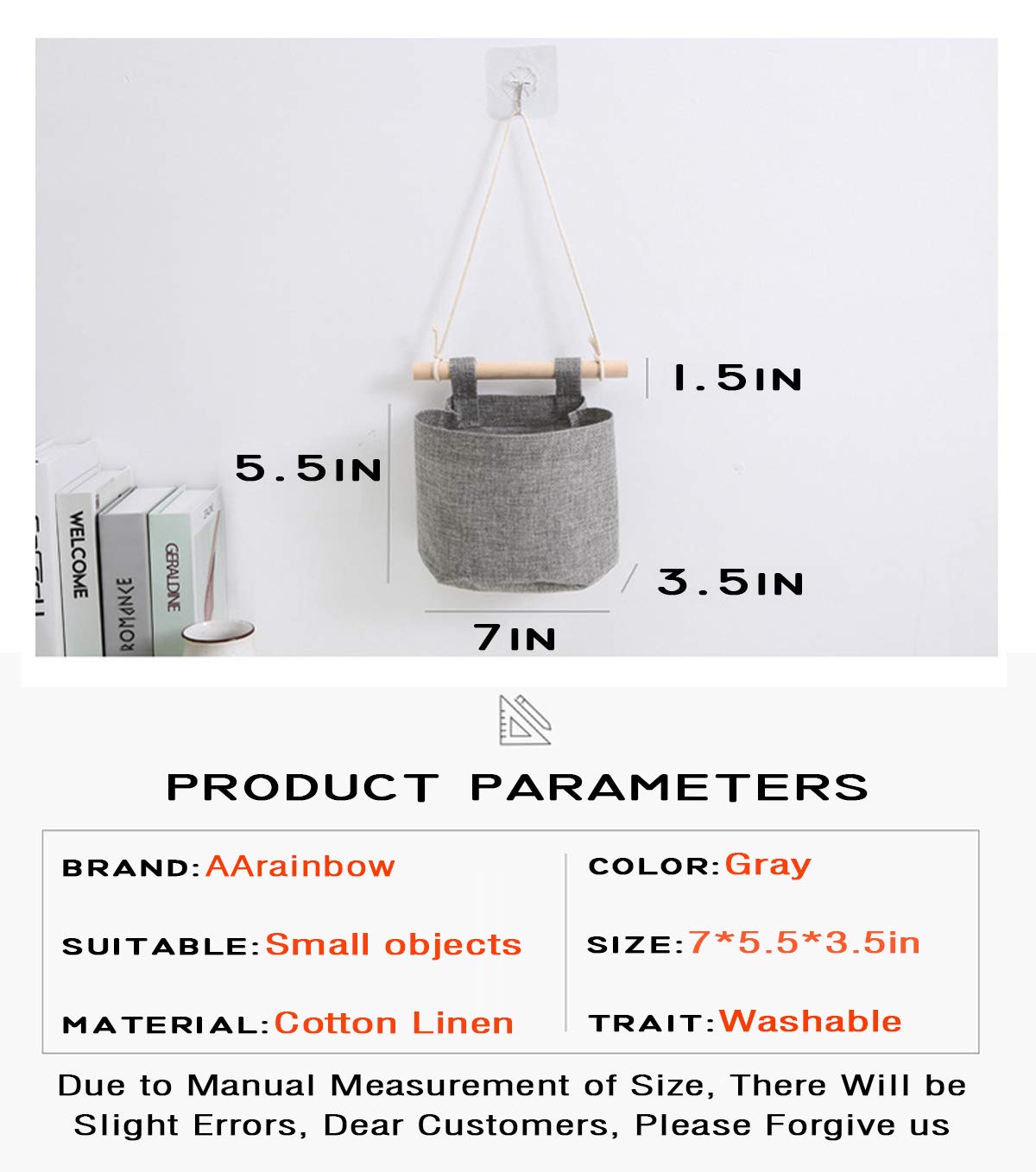 AARAINBOW Organizer da appendere per armadio, borsa a 8